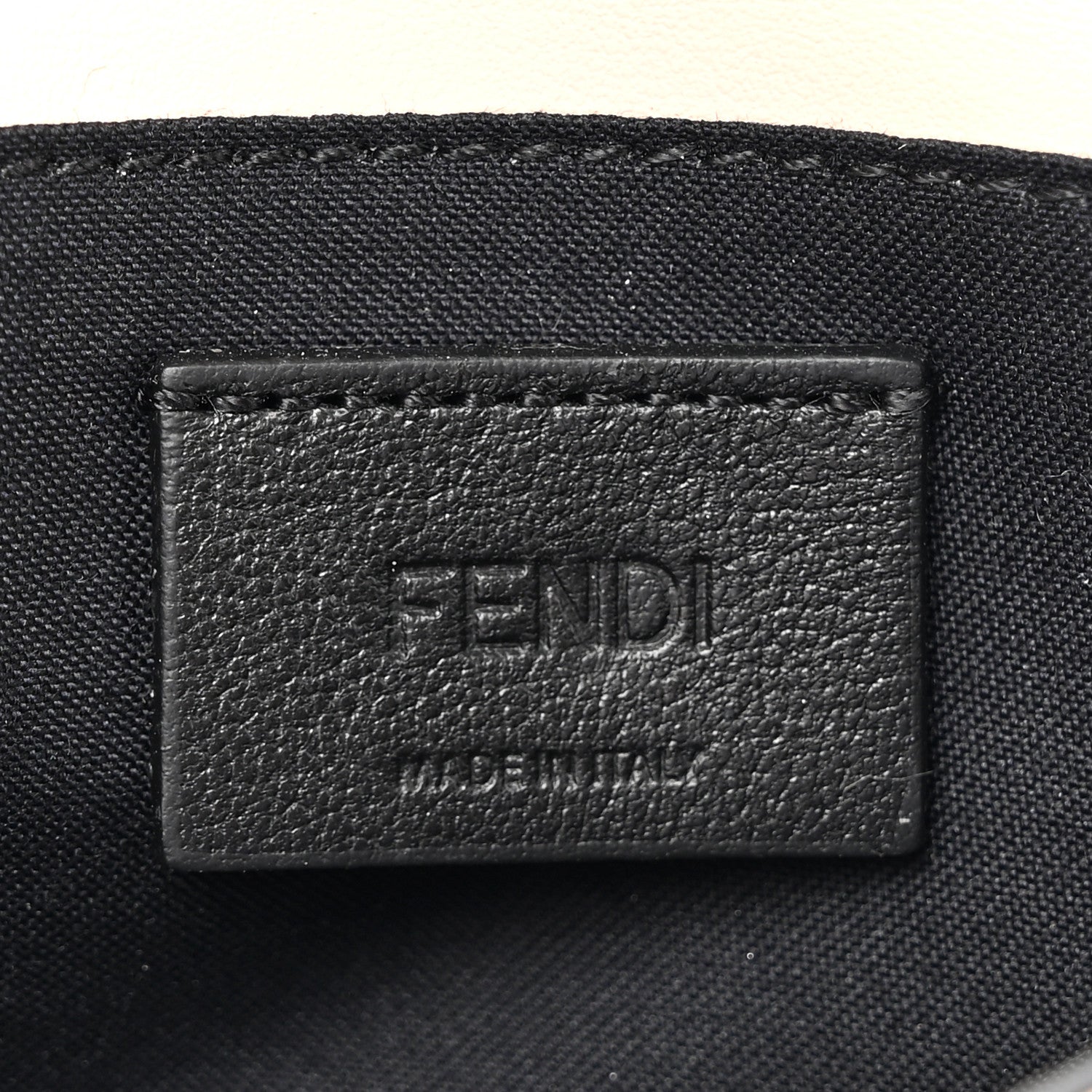 Fendi Vitello Fluffy Logo Fold Over Card Holder Wallet Rosa Quarzo Black 6 of 8