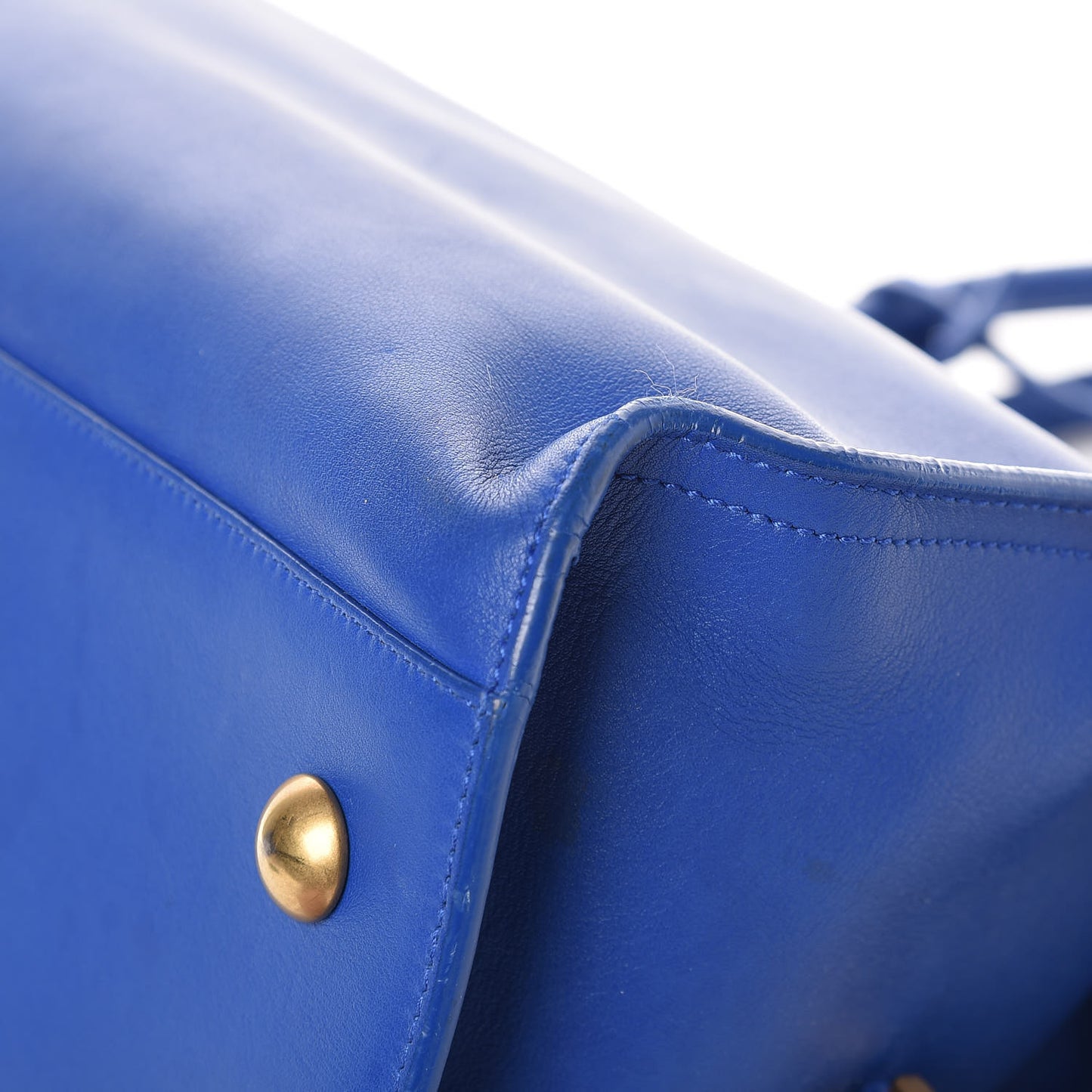 Calfskin Medium Classic Y Cabas Royal Blue