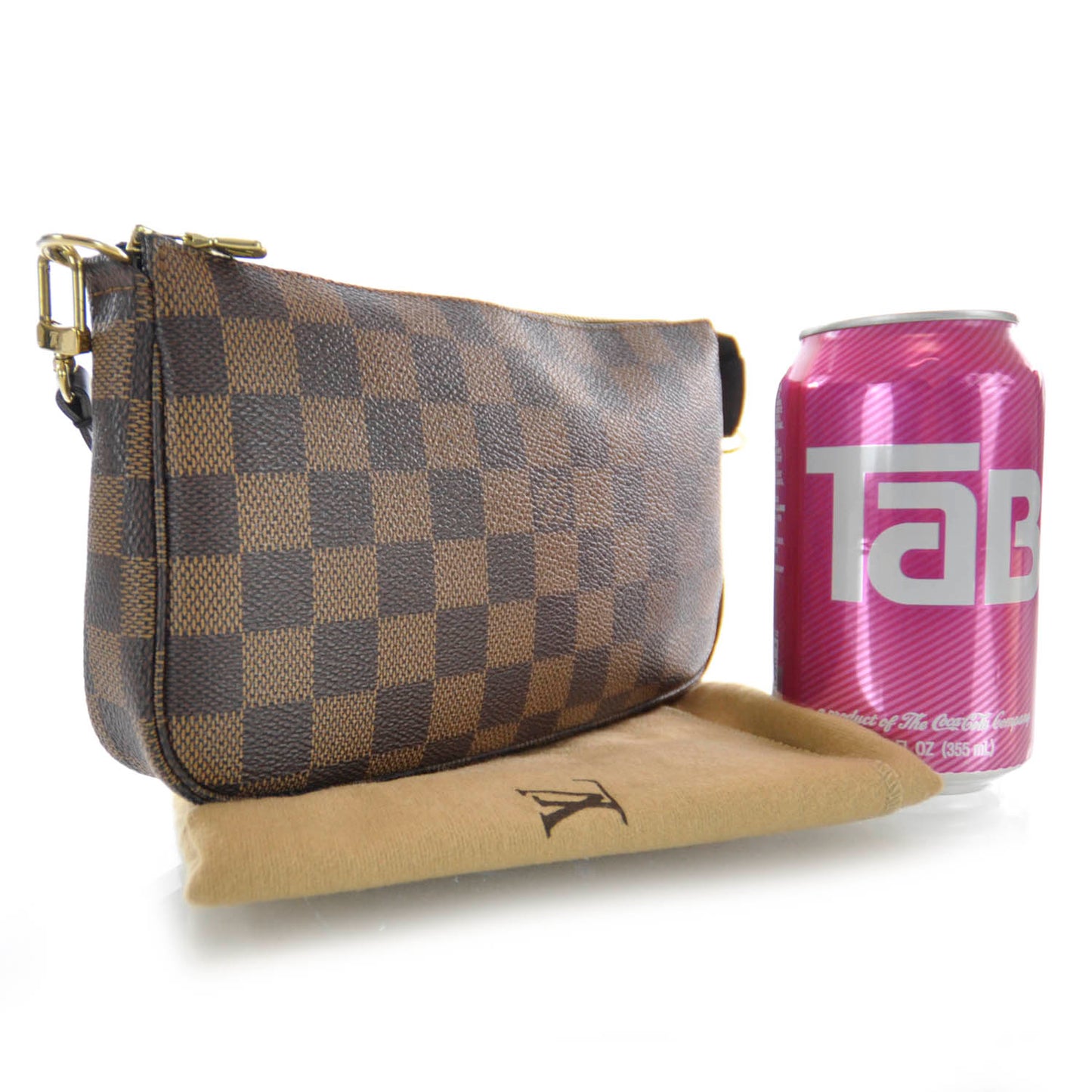 Damier Ebene Mini Pochette Accessories Bag