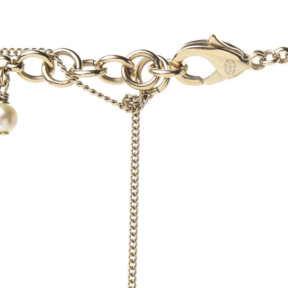 Chanel Pearl Charm CC Short Necklace Gold 4 of 4