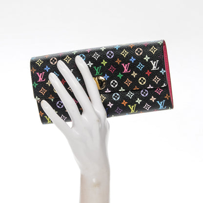 Louis Vuitton Monogram Multicolor Sarah Wallet Black Grenade 2 of 7