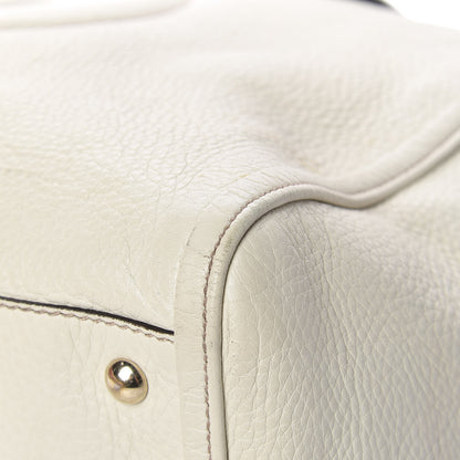 Gucci Pebbled Calfskin Large Soho Top Handle Bag Off White 10 of 19