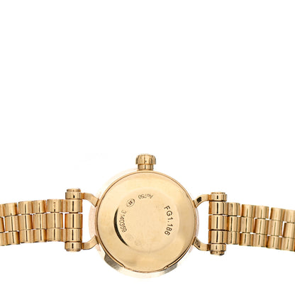 Hermes 18K Yellow Gold Diamond Bezel 16mm Faubourg Quartz Watch 4 of 4