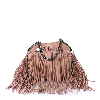 Stella McCartney Eco Suede Mini Fringe Falabella Tote Powder 1 of 4