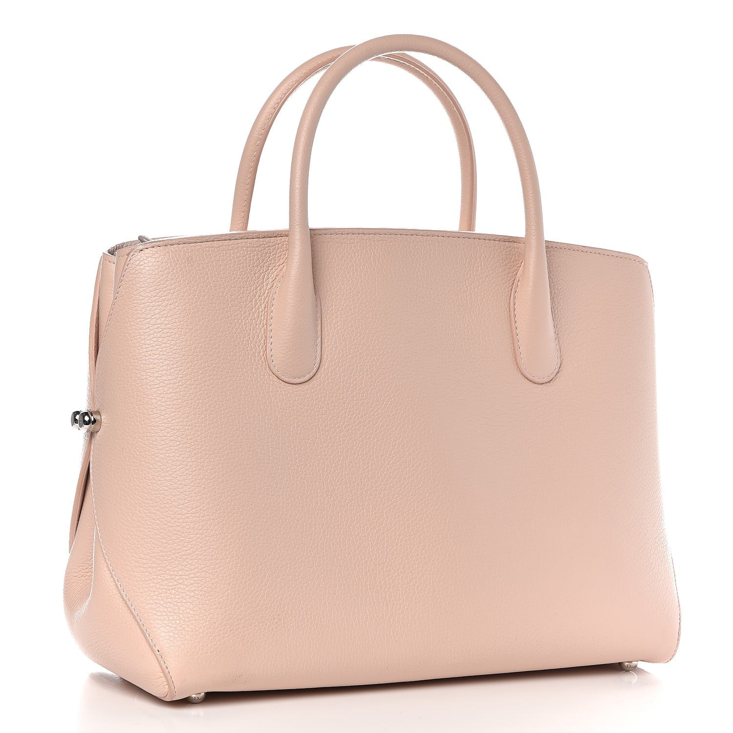 Christian Dior Grained Calfskin Bar Tote Pink 3 of 9