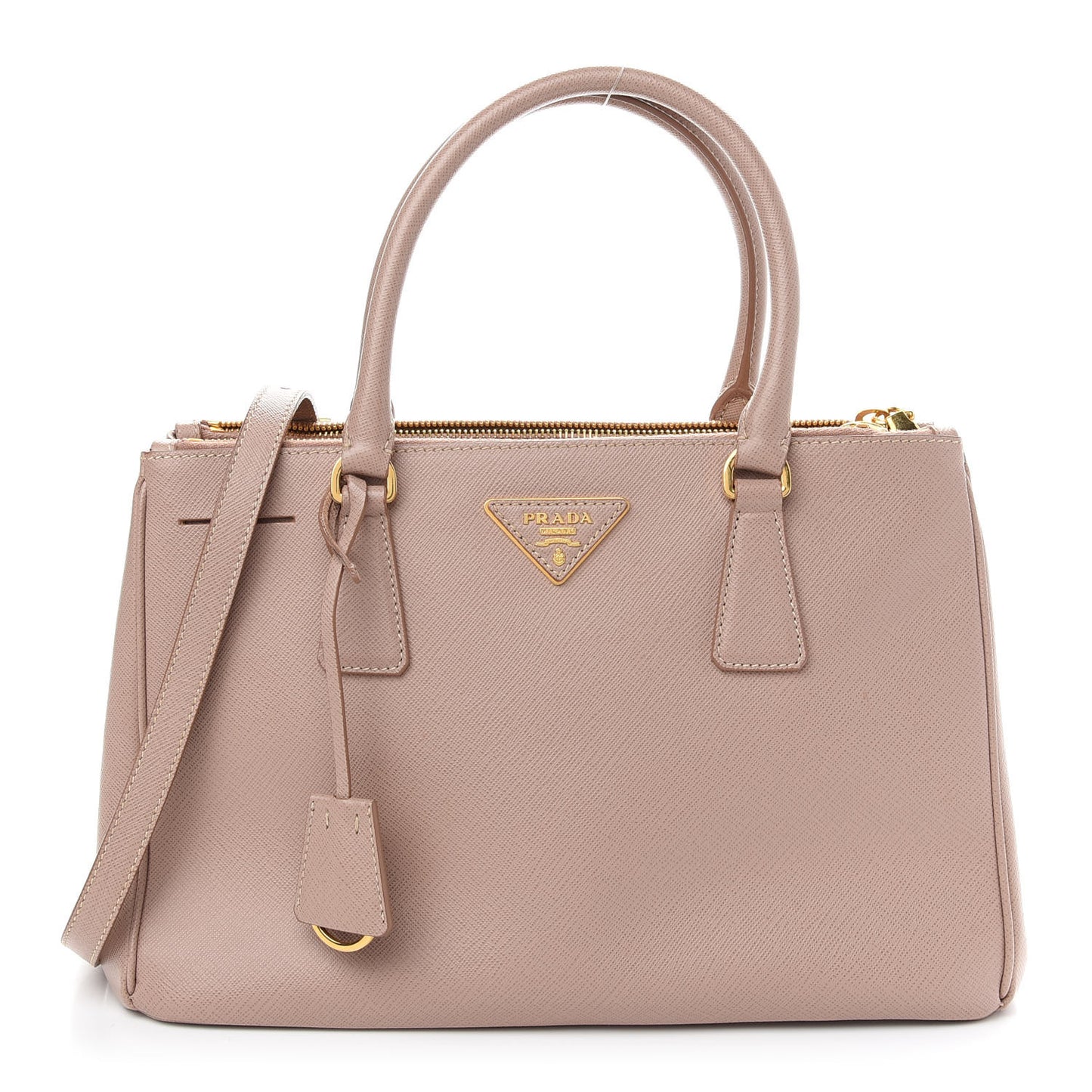 Saffiano Small Galleria Double Zip Tote Cammeo