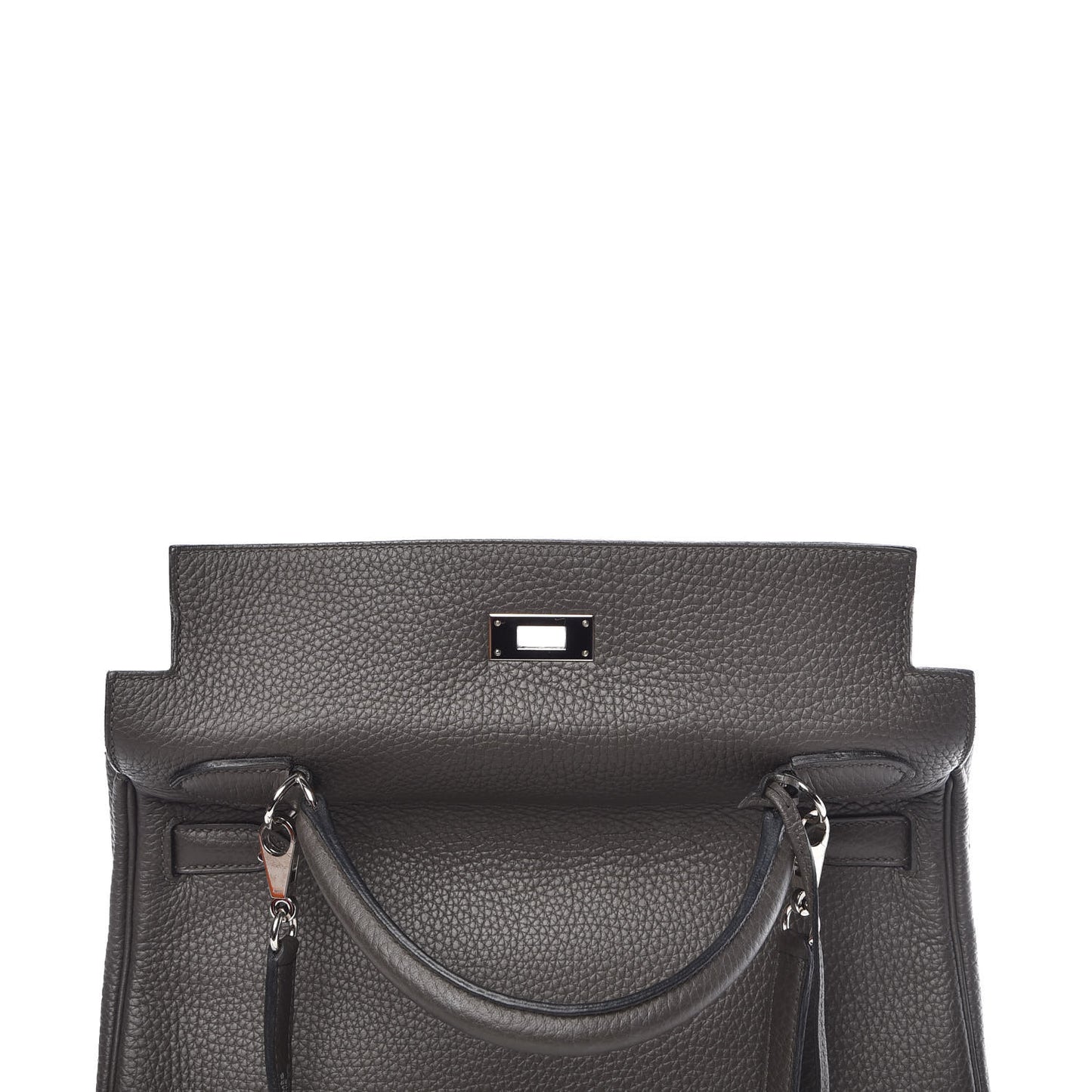 Taurillon Clemence Horseshoe Kelly Retourne 32 Graphite Tosca