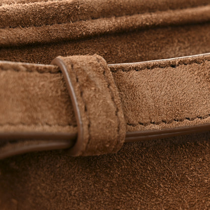 Prada Suede Large Bonnie Shoulder Bag Cocoa Brown 12 of 13