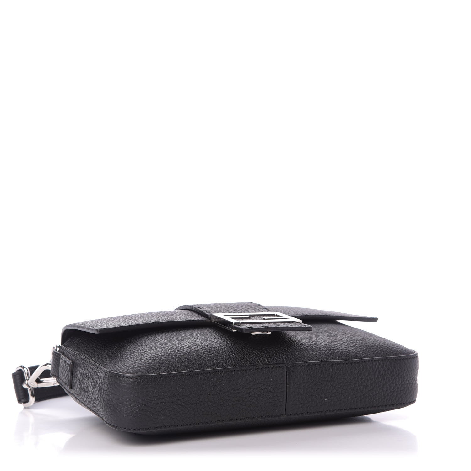 Fendi Cuoio Romano Selleria Belt Baguette Bag Black 4 of 10