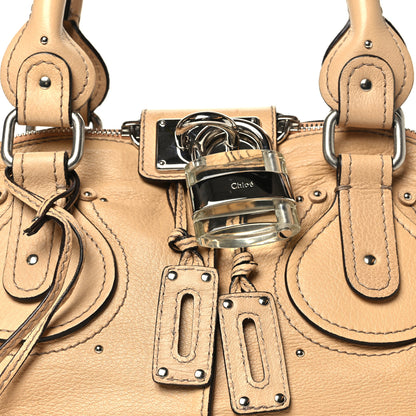 Chloe Sheepskin Medium Plexo Paddington Dome Satchel Sable 7 of 10