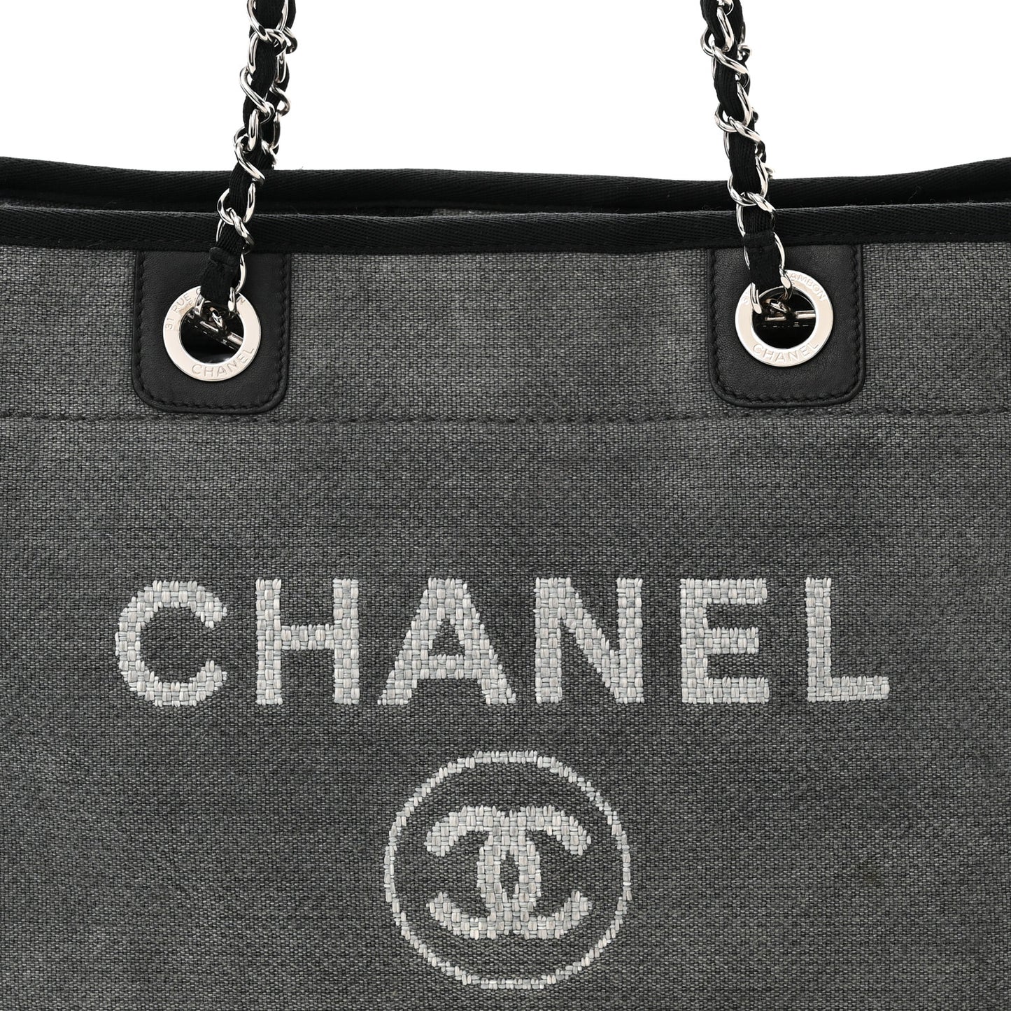 Canvas Small Deauville Tote Grey