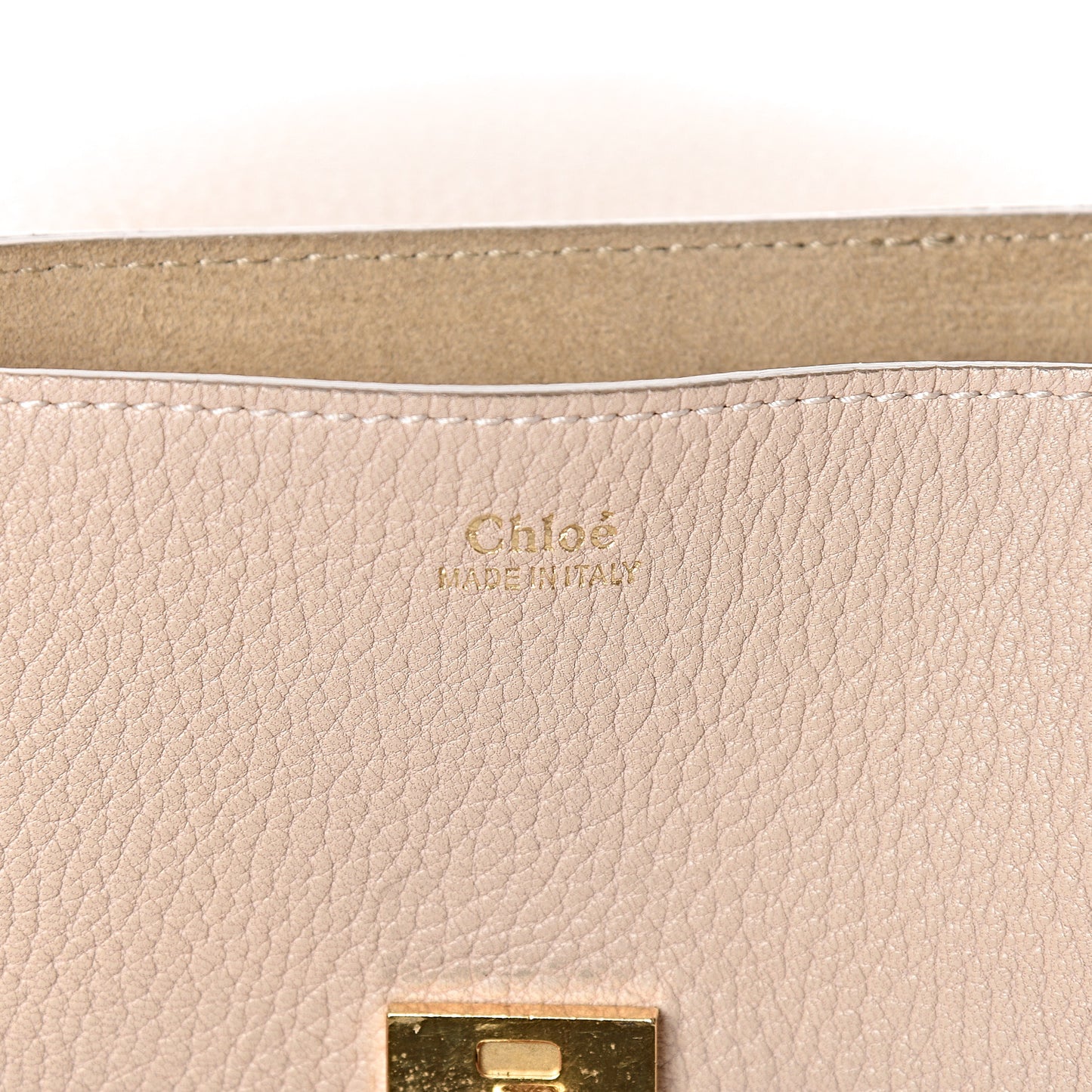 Grained Lambskin Drew Shoulder Bag Biscotti Beige