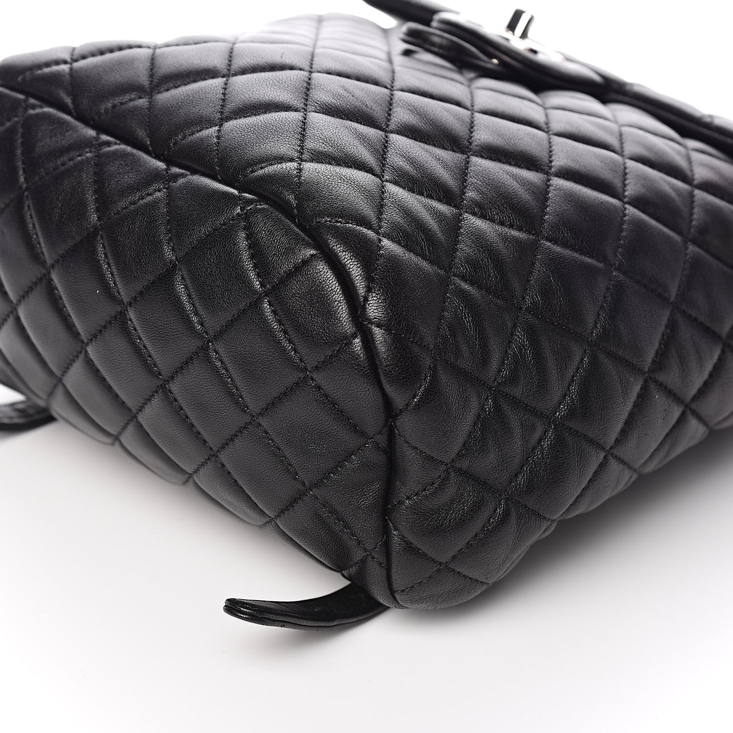 Lambskin Quilted Small Urban Spirit Backpack Black