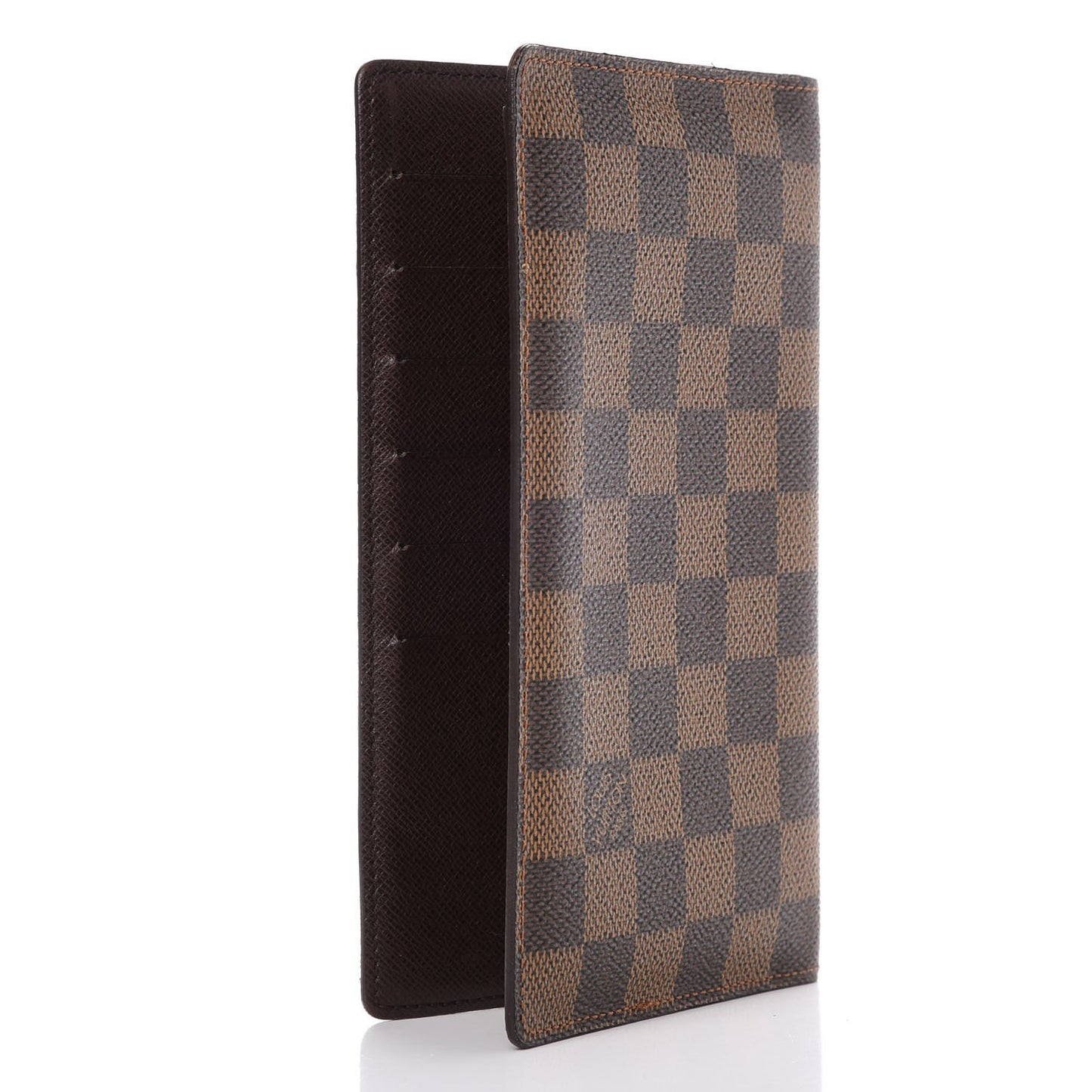 Damier Ebene Porte Chequier Cartes Credit European Checkbook Wallet