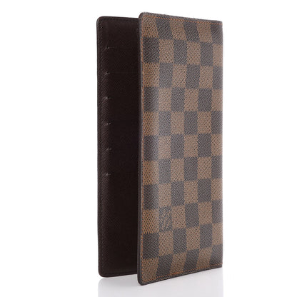 Louis Vuitton Damier Ebene Porte Chequier Cartes Credit European Checkbook Wallet 3 of 7