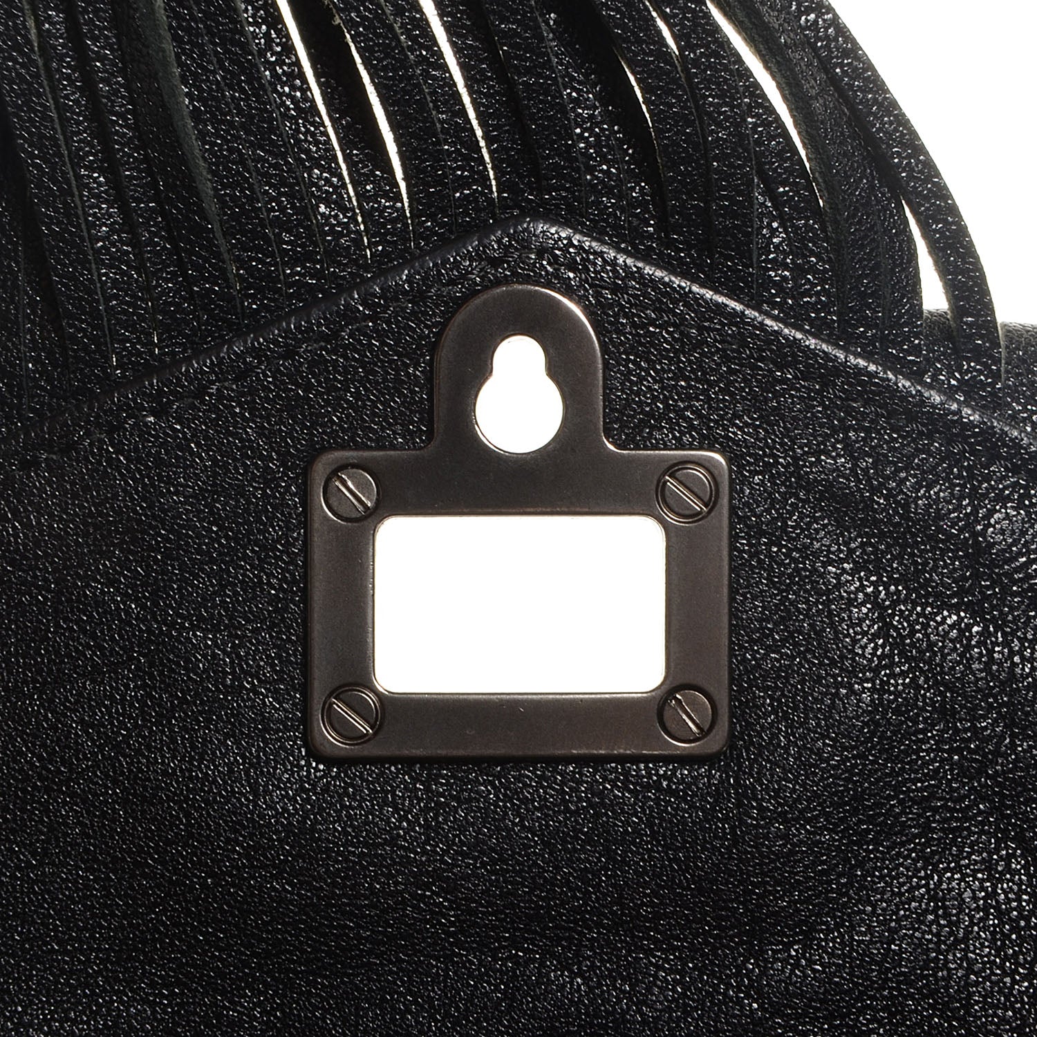 Proenza Schouler Lambskin Fringe Medium PS1 Satchel Black 9 of 14