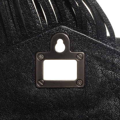Proenza Schouler Lambskin Fringe Medium PS1 Satchel Black 9 of 14