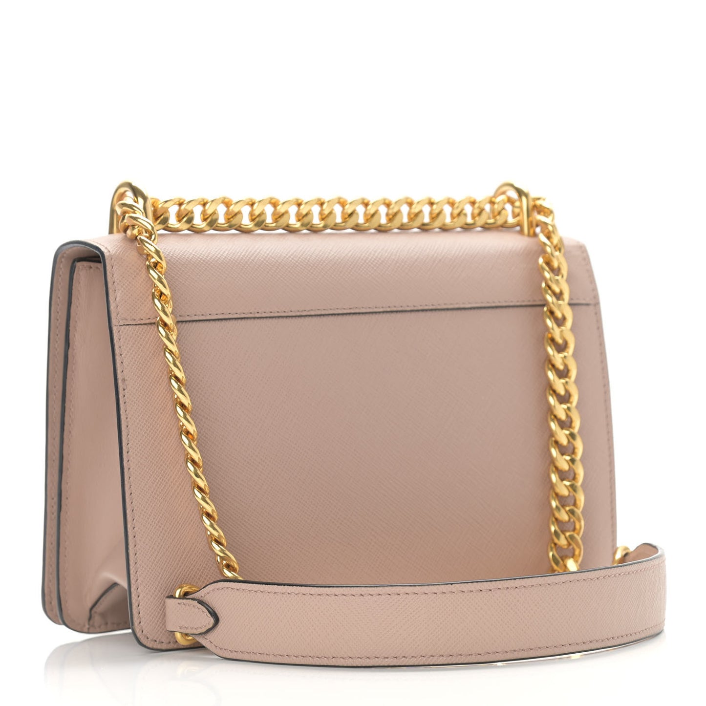 Saffiano Chain Shoulder Bag Cammeo
