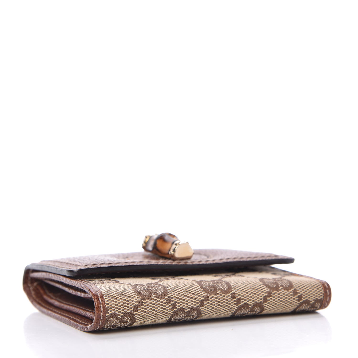 Gucci Monogram Bamboo French Wallet Brown 4 of 7