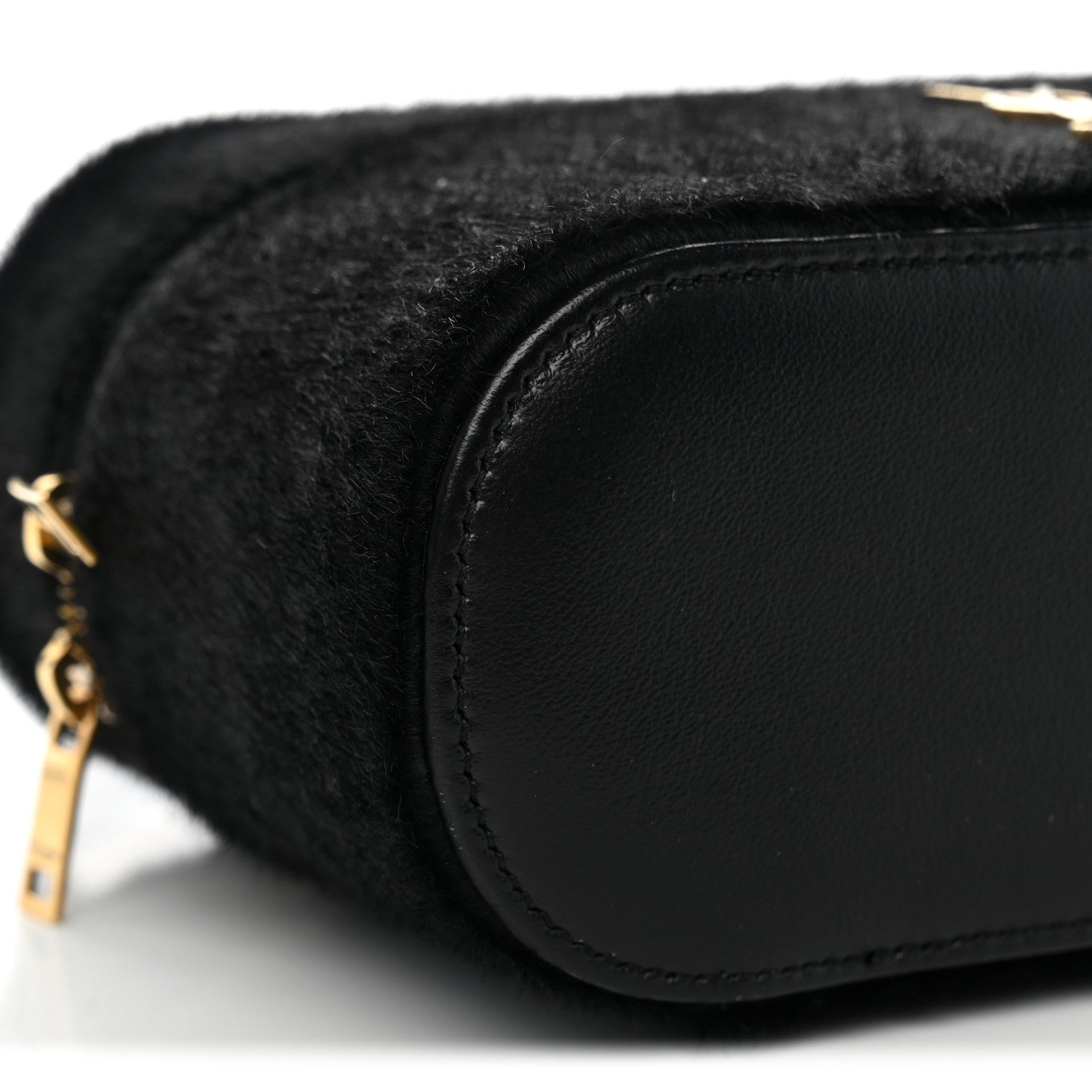 Saint Laurent Pony Hair Mini Gaby Vanity Case Black 9 of 10