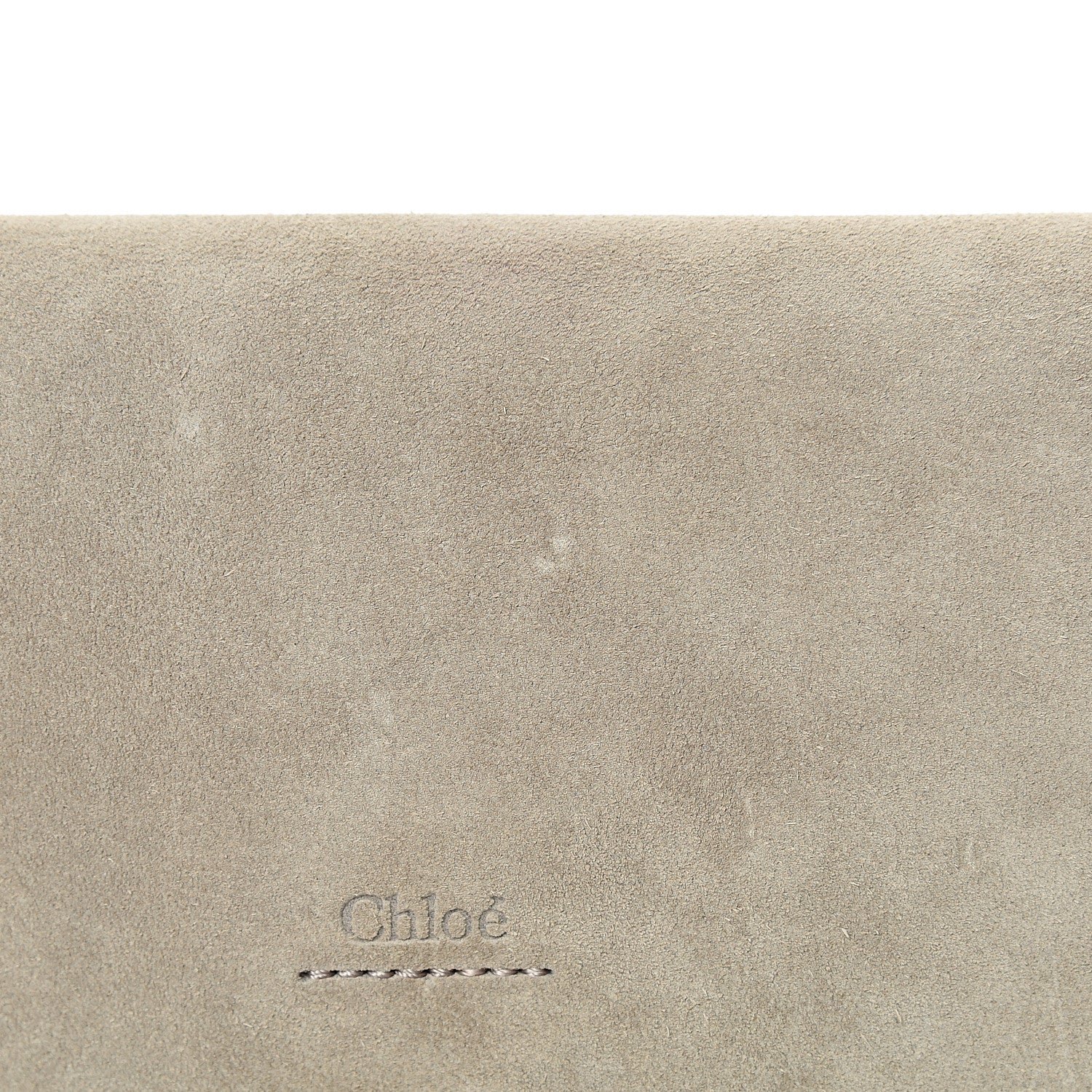 Chloe Suede Calfskin Faye Clutch Motty Grey 10 of 14