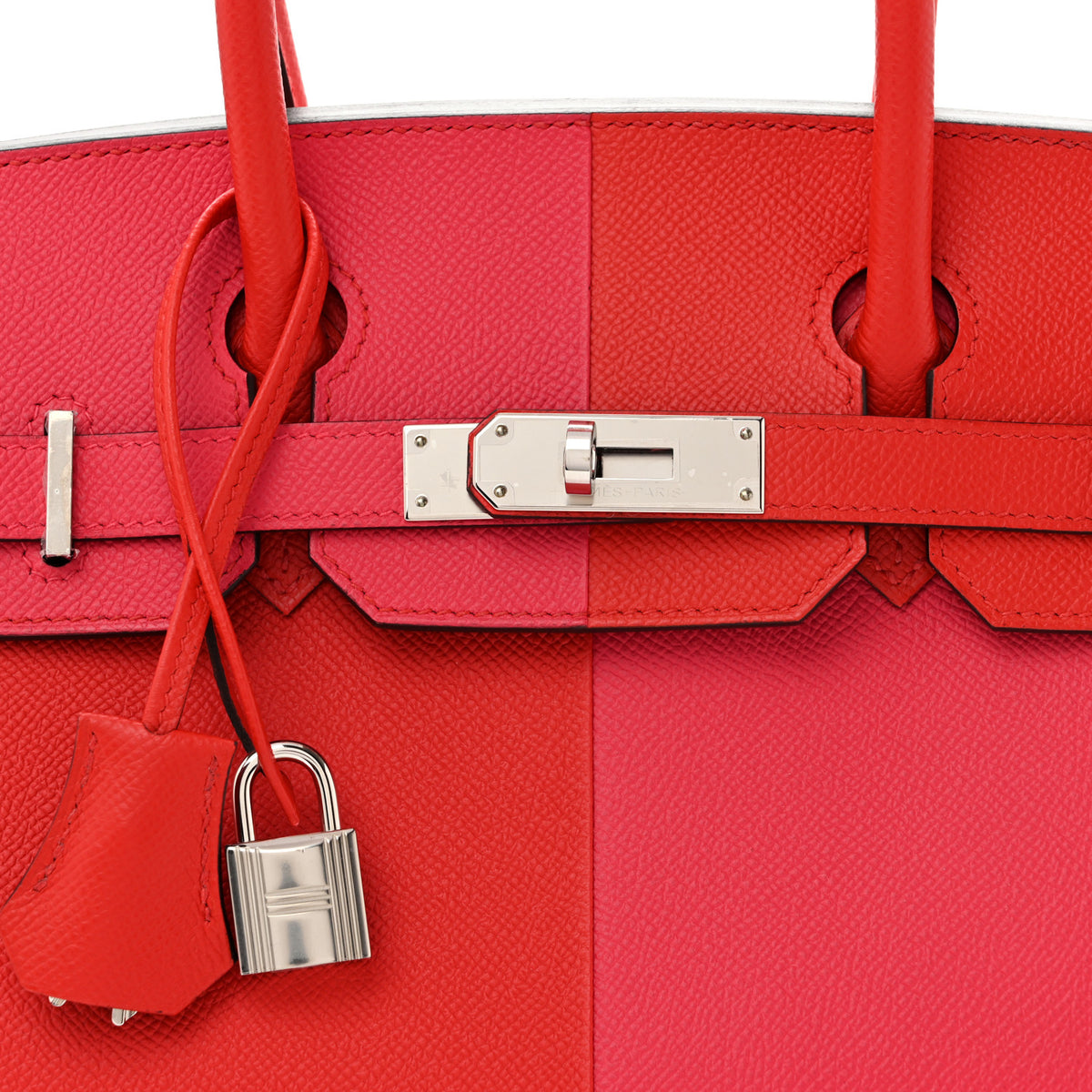 Hermes Epsom Casaque Birkin Sellier 30 Rouge Coeur Rose Extreme Bleu Zanzibar 8 of 11