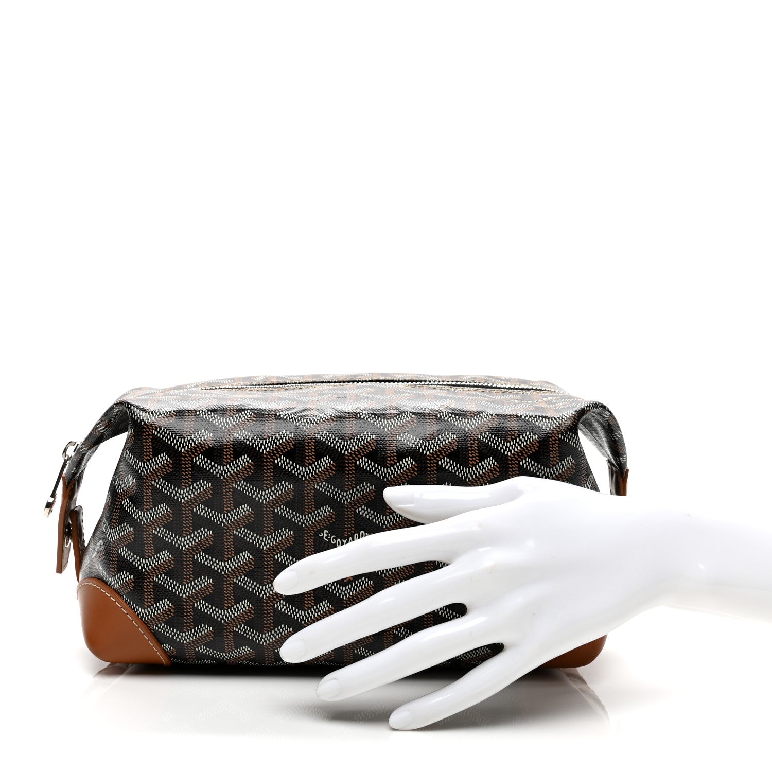 Goyard Goyardine Boeing 25 Trousse de Toilette Black Gold 2 of 7
