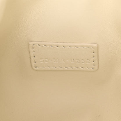 Christian Dior Calfskin Macrocannage Small Diortravel Nomad Pouch Ivory 7 of 10