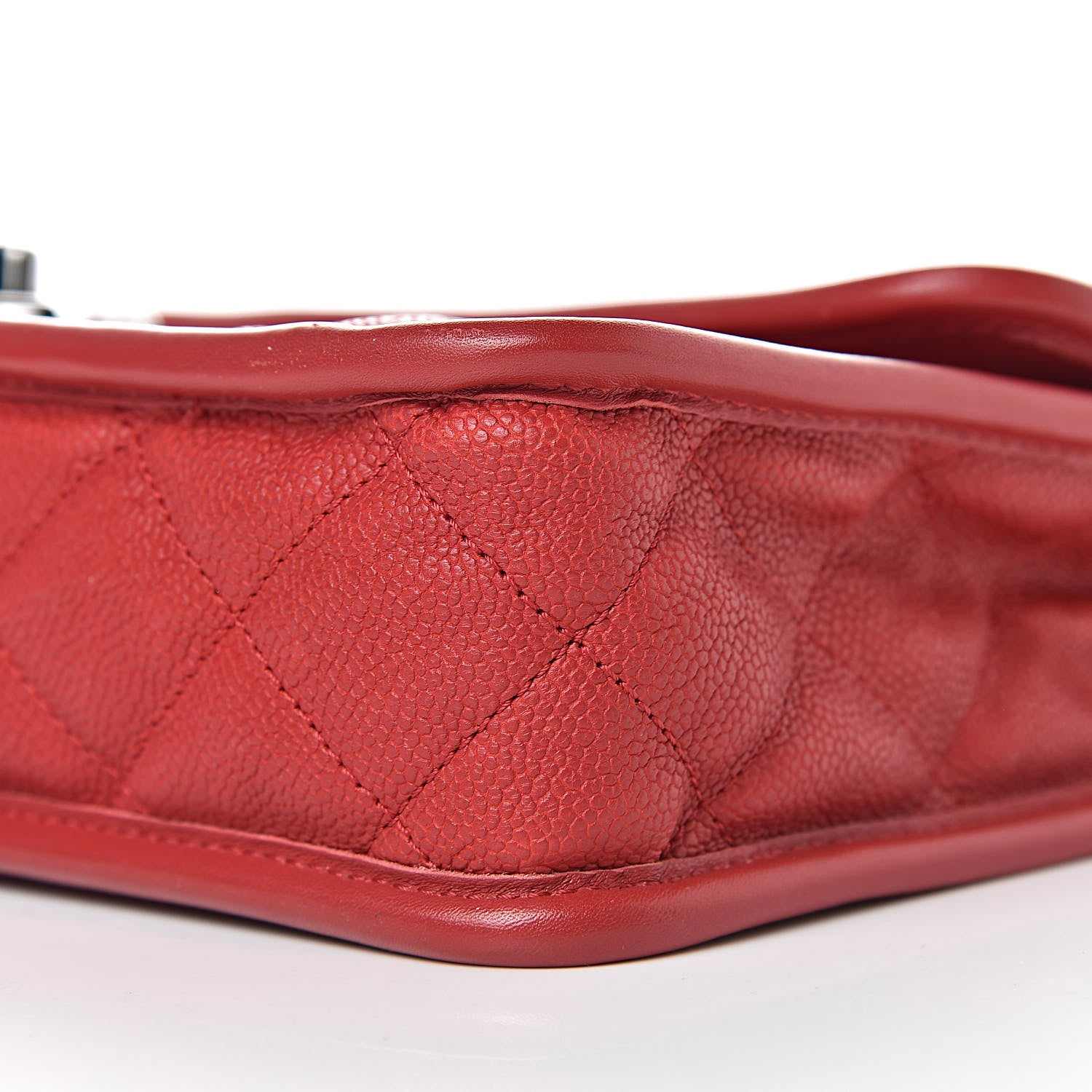 Chanel Caviar Quilted Medium French Riviera Flap Red 10 of 11