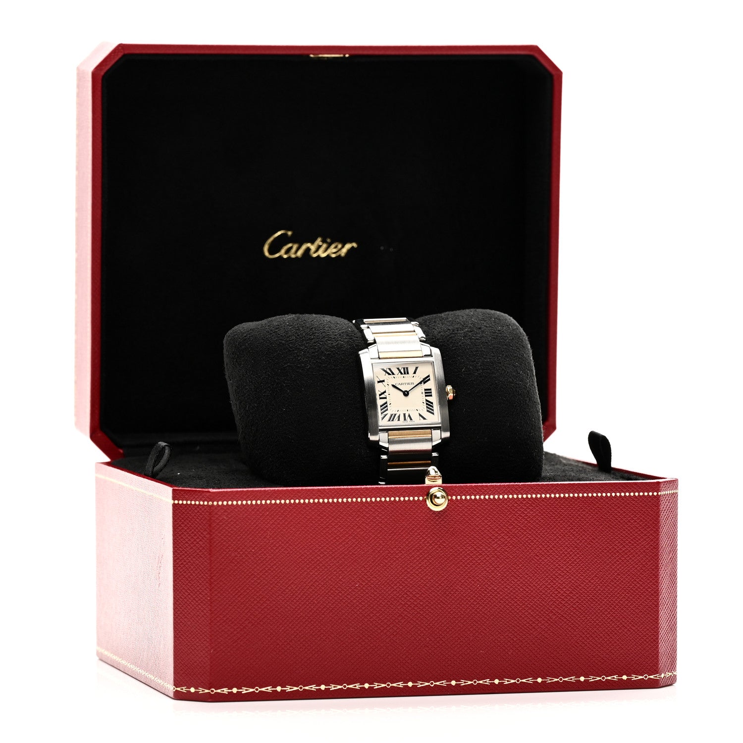 Cartier Stainless Steel 18K Yellow Gold 25mm Tank Francaise Quartz Watch 5 of 5