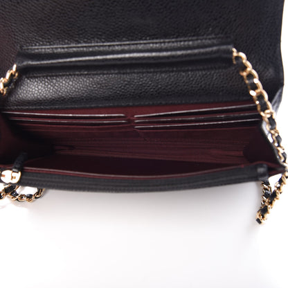 Chanel Caviar Quilted Wallet On Chain WOC Black 5 of 9