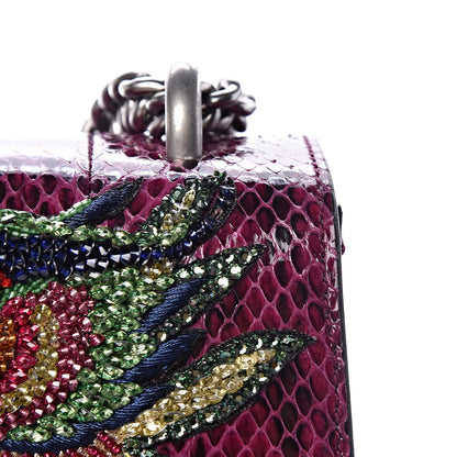 Gucci Elaphe Dragon Embroidered Medium Dionysus Shoulder Bag Violet Cyclamen Multicolor 10 of 11