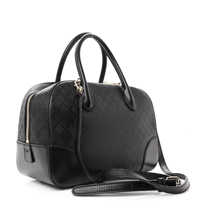 Gucci Calfskin Diamante Small Top Handle Bag Black 3 of 11