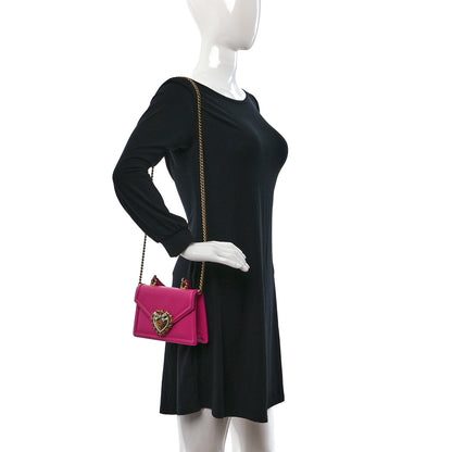 Dolce & Gabbana Smooth Calfskin Small Devotion Envelope Top Handle Bag Pink 2 of 9