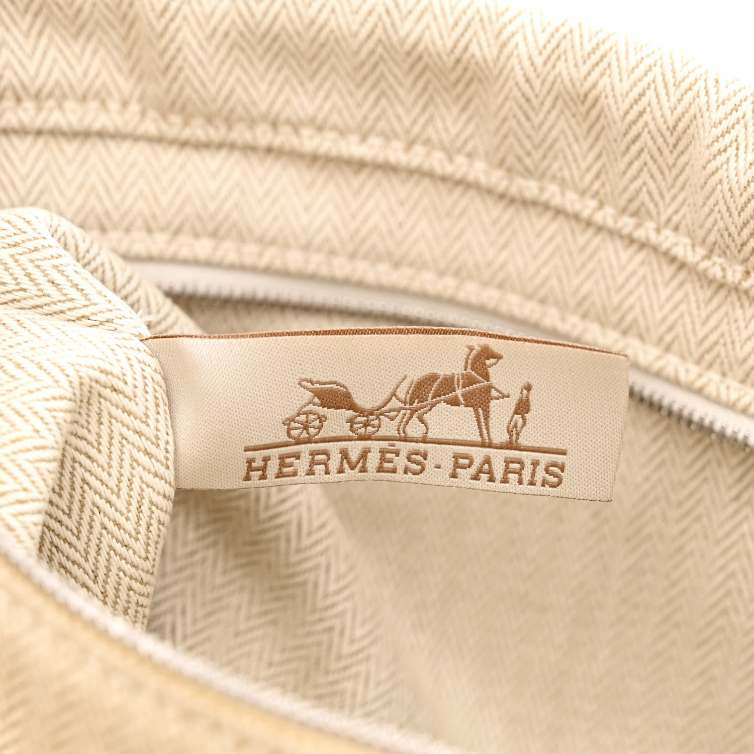 Hermes Canvas Barenia Fourbi 25 MM Pouch Naturel Fauve 9 of 13