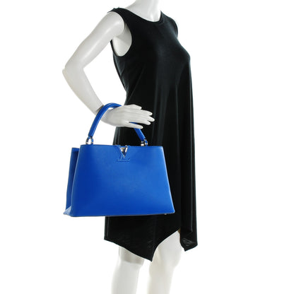 Louis Vuitton Taurillon Capucines MM Outremer 2 of 7