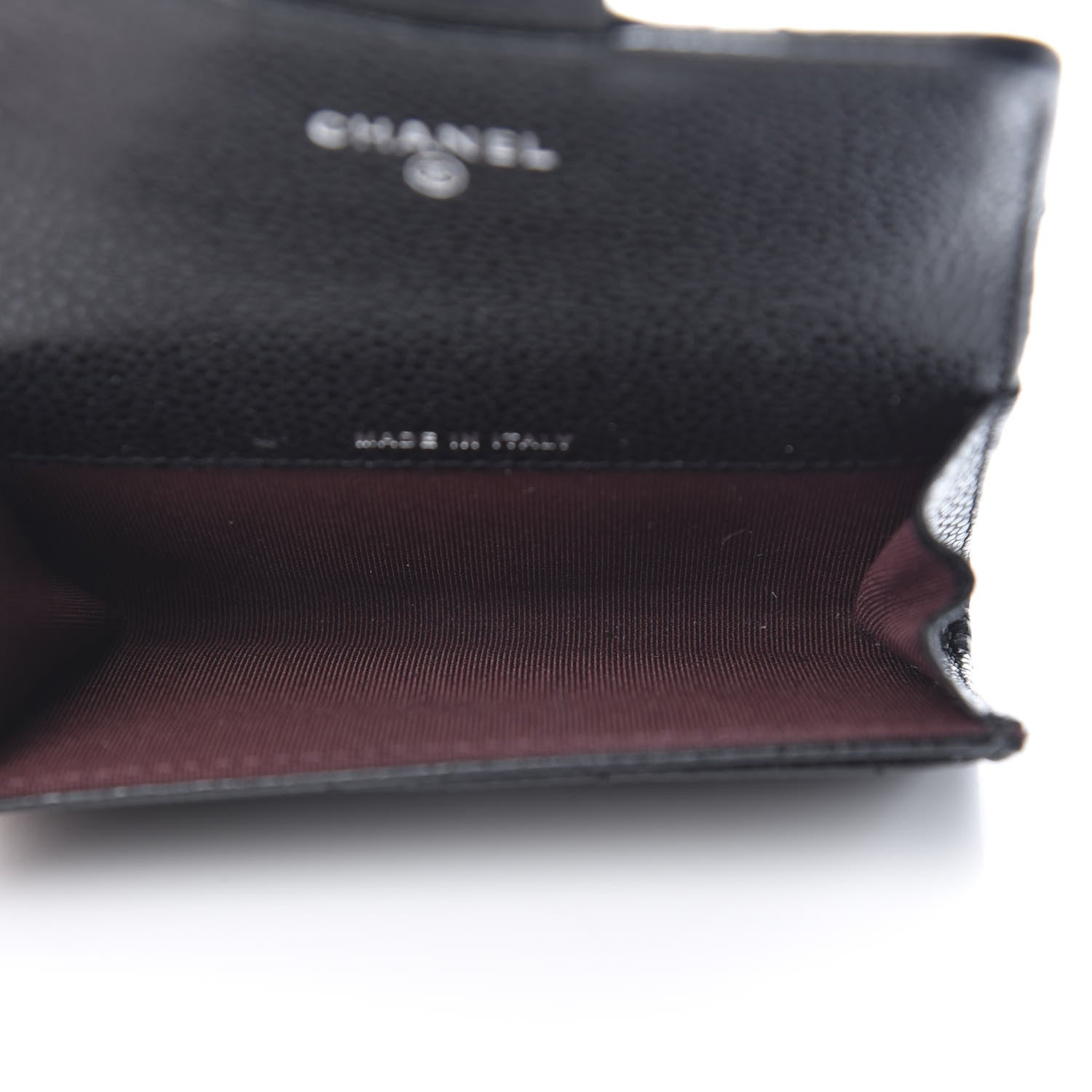 Chanel Caviar Quilted Flap Card Holder Wallet Black 5 of 9