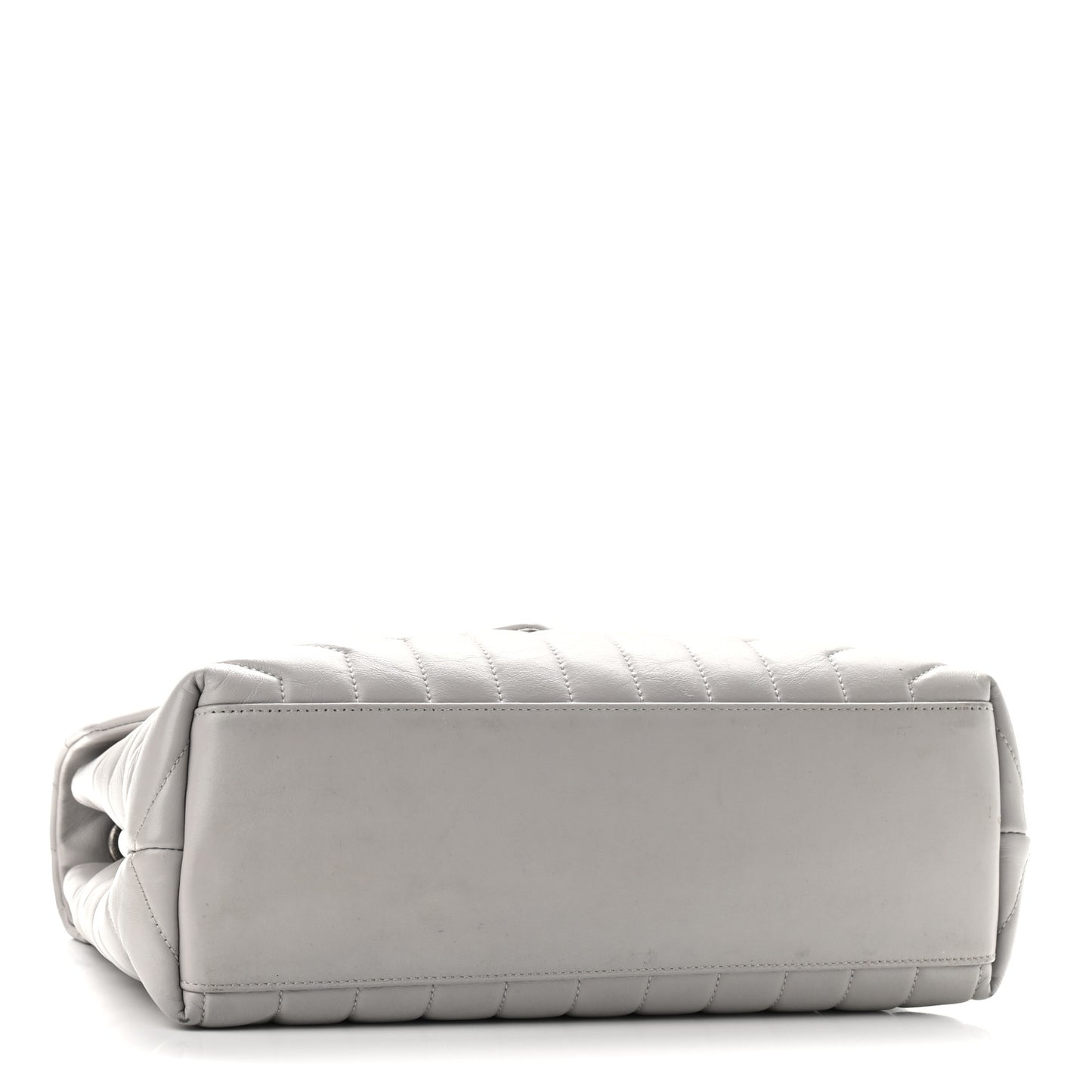 Calfskin Y Quilted Monogram Medium Loulou Chain Satchel Granite