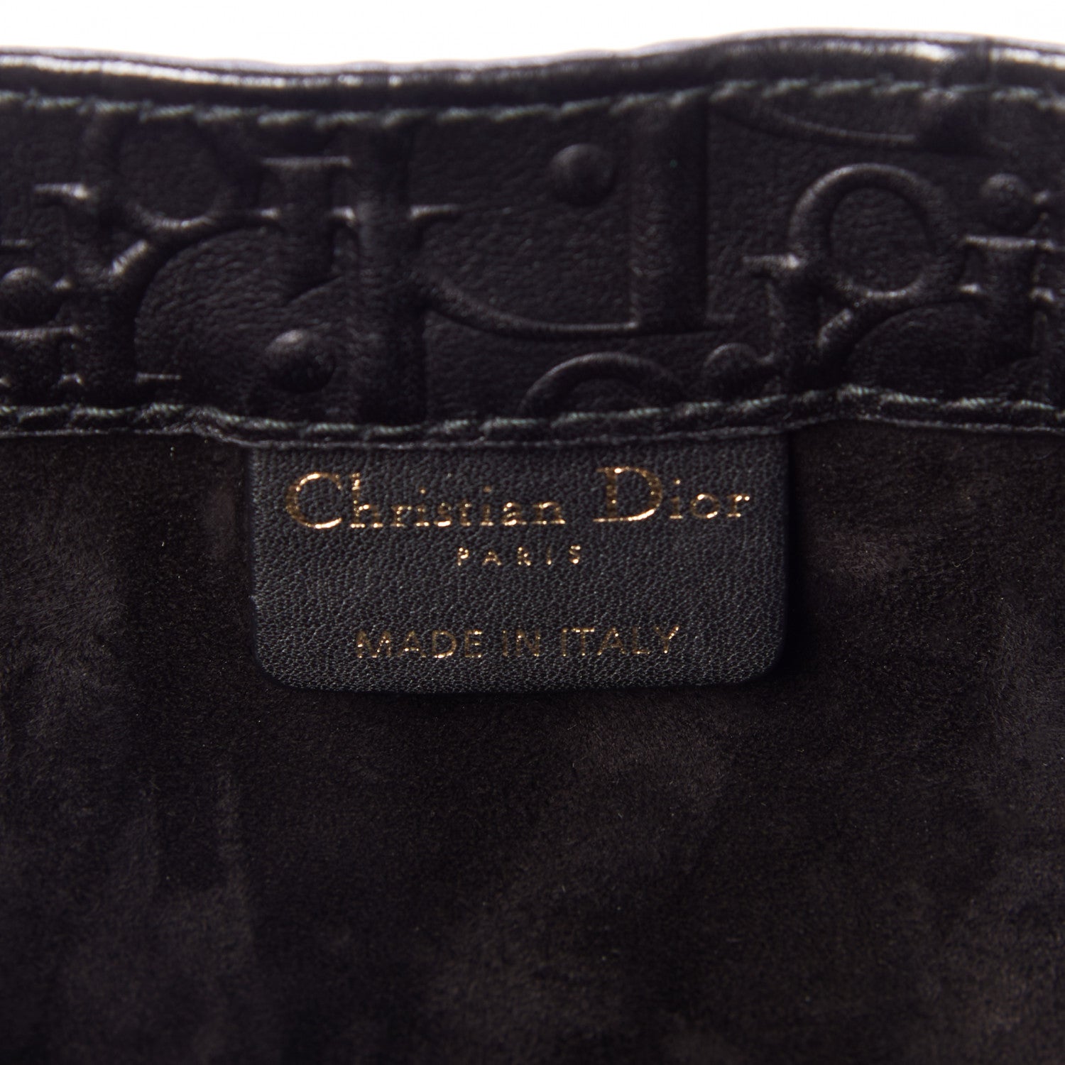 Christian Dior Oblique Calfskin Embossed Medium Book Tote Black 8 of 9