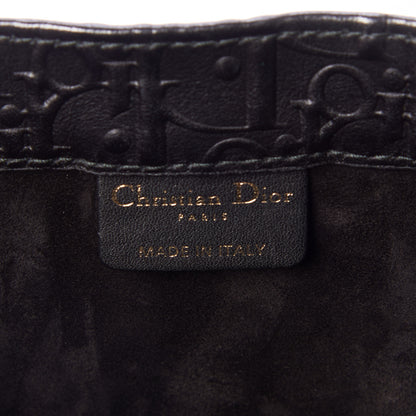 Christian Dior Oblique Calfskin Embossed Medium Book Tote Black 8 of 9