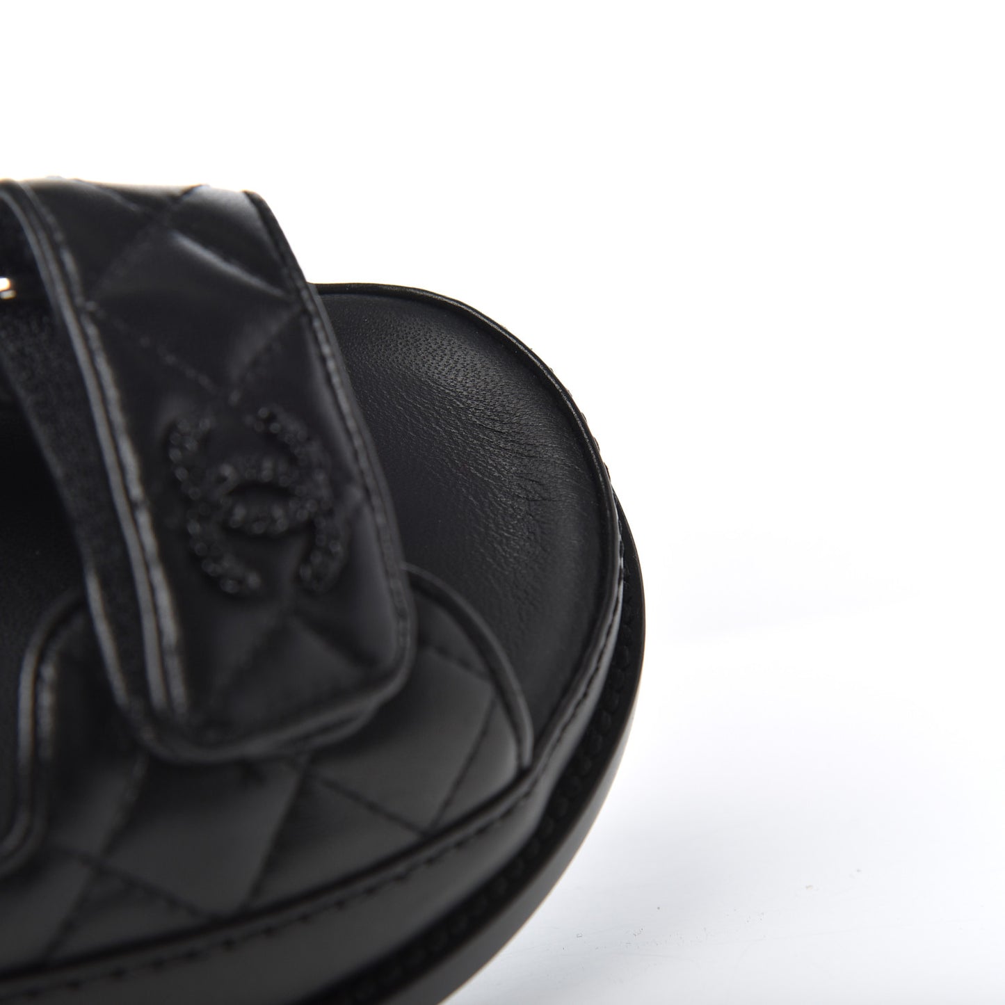 Lambskin Velcro Dad Sandals 36.5 Black
