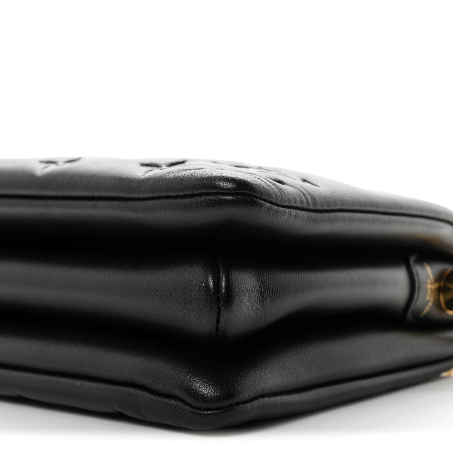 Lambskin Embossed Monogram Coussin BB Black