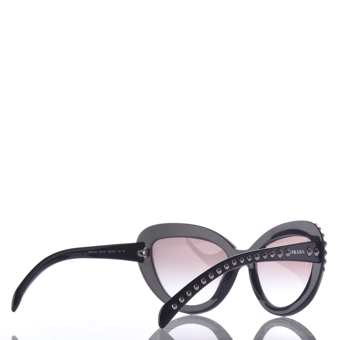 Studded Ornate Cat Eye Sunglasses SPR 31Q Black