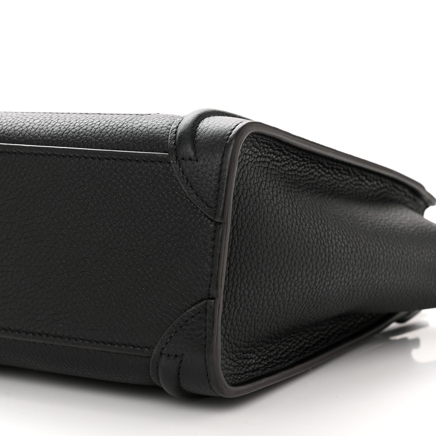 Celine Drummed Calfskin Nano Luggage Black 10 of 10
