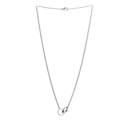 Cartier 18K Pink Gold Interlocking LOVE Necklace 3 of 6