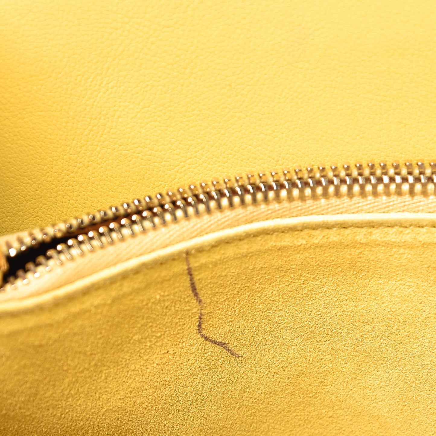 Grained Calfskin Small Sac De Jour Yellow