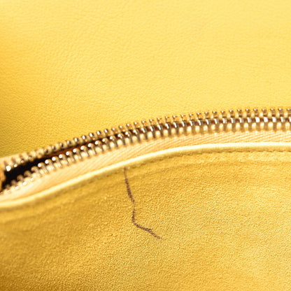 Saint Laurent Grained Calfskin Small Sac De Jour Yellow 9 of 20