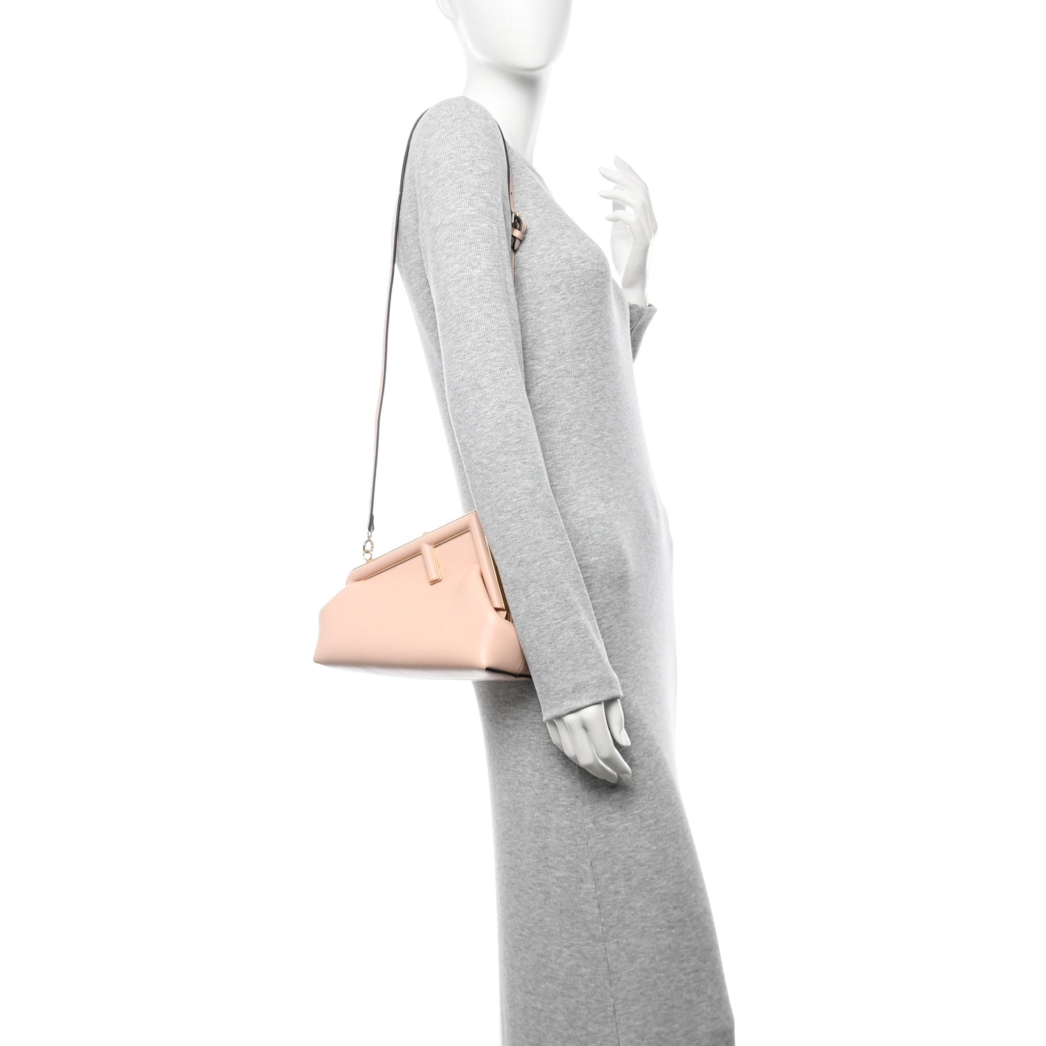 Fendi Shiny Nappa Small Fendi First Light Rose 2 of 10