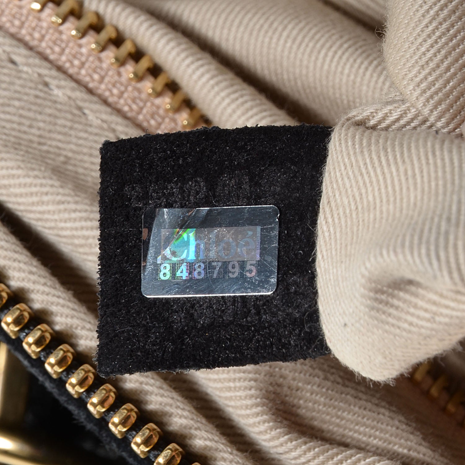 Chloe Suede Medium Paraty Black 7 of 9