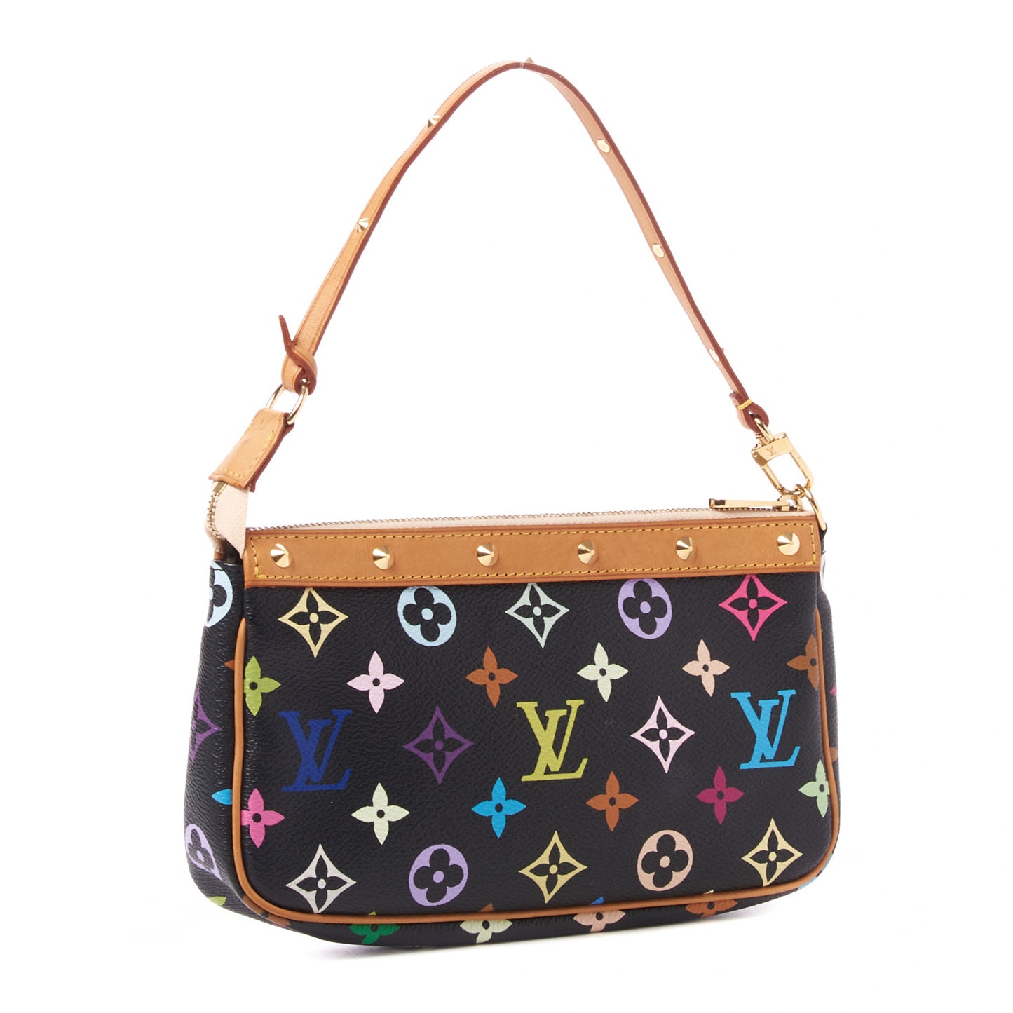 Monogram Multicolor Pochette Accessories Black